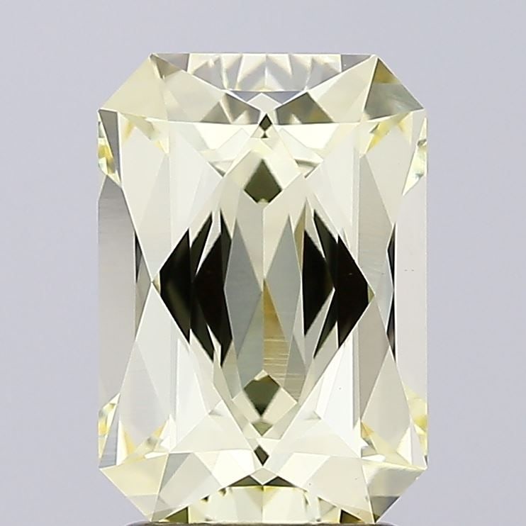 Loose Diamond - RADIANT 2.5ct Fancy Light Yellow VVS2: Loose Diamond - RADIANT 2.5ct Fancy Light Yellow VVS2 Source: This is a real non-mined Diamond that has been grown in a lab Shape: RADIANT Carats: 2.5 Color: Fancy Light Yellow Certification: IGI Vide