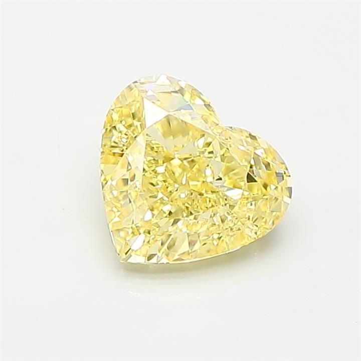 Loose Diamond - HEART 1.01ct Fancy Intense Yellow VS2: Loose Diamond - HEART 1.01ct Fancy Intense Yellow VS2 Source: This is a real non-mined Diamond that has been grown in a lab Shape: HEART Carats: 1.01 Color: Fancy Intense Yellow Certification: IGI Vid