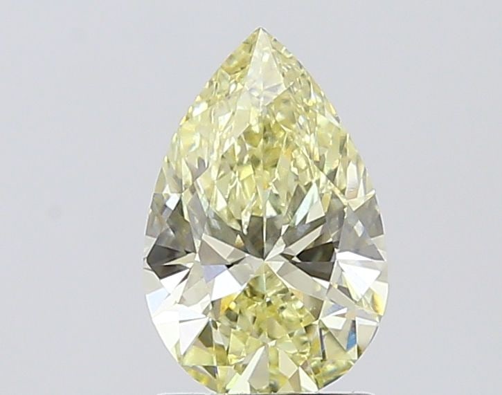 Loose Diamond - PEAR 1.52ct Fancy Light Yellow VVS2: Loose Diamond - PEAR 1.52ct Fancy Light Yellow VVS2 Source: This is a real non-mined Diamond that has been grown in a lab Shape: PEAR Carats: 1.52 Color: Fancy Light Yellow Certification: IGI Video: