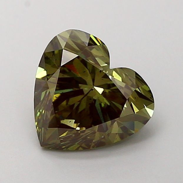 Loose Diamond - HEART 2.51ct Fancy Deep Green SI1: Loose Diamond - HEART 2.51ct Fancy Deep Green SI1 Source: This is a real non-mined Diamond that has been grown in a lab Shape: HEART Carats: 2.51 Color: Fancy Deep Green Certification: IGI Video: