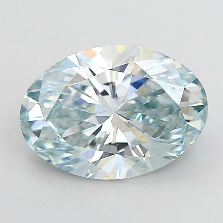 Loose Diamond - OVAL 2.01ct Fancy Blueish Green VS2: Loose Diamond - OVAL 2.01ct Fancy Blueish Green VS2 Source: This is a real non-mined Diamond that has been grown in a lab Shape: OVAL Carats: 2.01 Color: Fancy Blueish Green Certification: IGI Video: