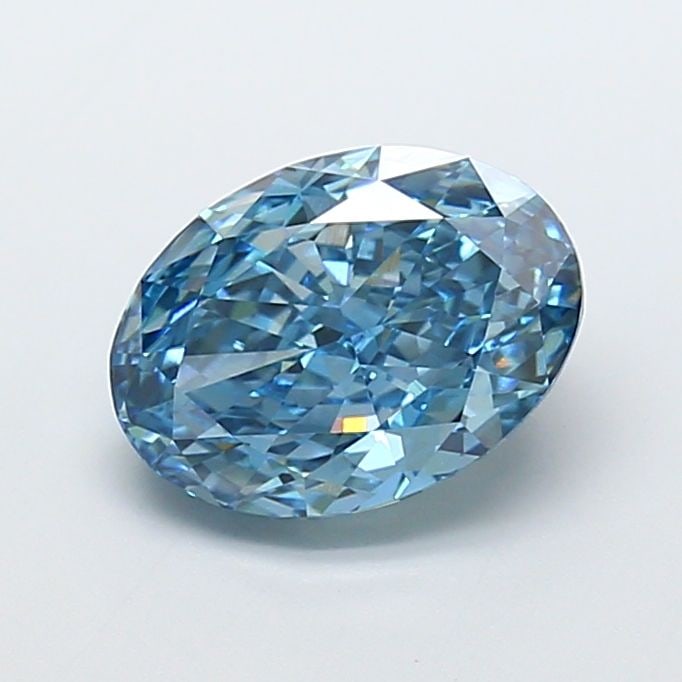 Loose Diamond - OVAL 5.03ct Fancy Vivid Blue VS1: Loose Diamond - OVAL 5.03ct Fancy Vivid Blue VS1 Source: This is a real non-mined Diamond that has been grown in a lab Shape: OVAL Carats: 5.03 Color: Fancy Vivid Blue Certification: IGI Video: