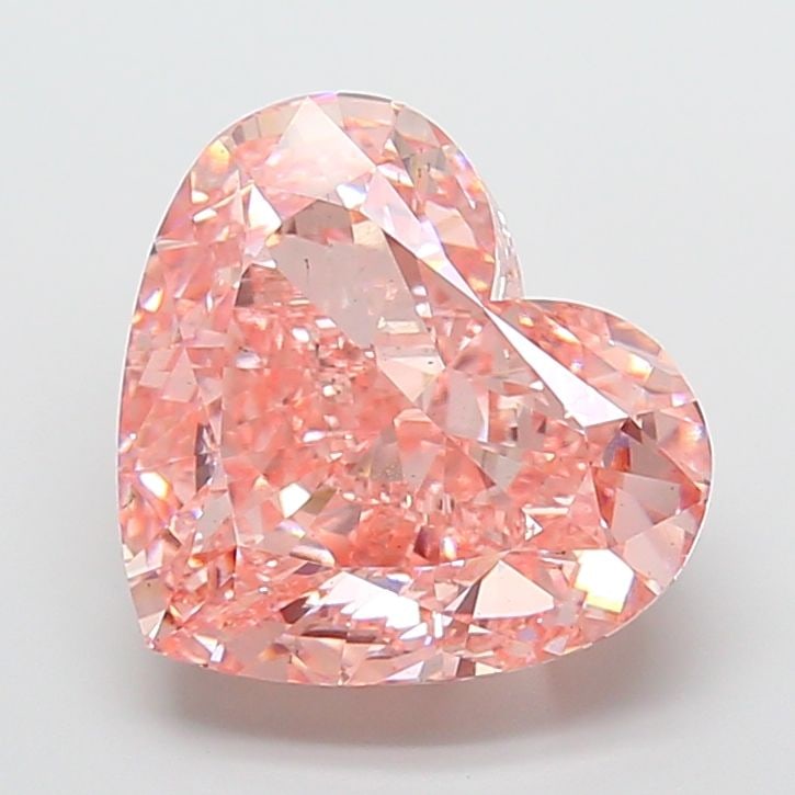 Loose Diamond - HEART 15.11ct Fancy Vivid Pink VS2: Loose Diamond - HEART 15.11ct Fancy Vivid Pink VS2 Source: This is a real non-mined Diamond that has been grown in a lab Shape: HEART Carats: 15.11 Color: Fancy Vivid Pink Certification: IGI Video: