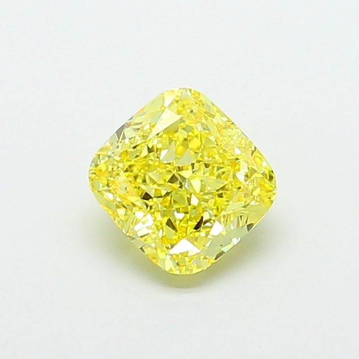 Loose Diamond - CUSHION MODIFIED 4.09ct Fancy Intense Yellow VS1: Loose Diamond - CUSHION MODIFIED 4.09ct Fancy Intense Yellow VS1 Source: This is a real non-mined Diamond that has been grown in a lab Shape: CUSHION MODIFIED Carats: 4.09 Color: Fancy Intense Yellow 