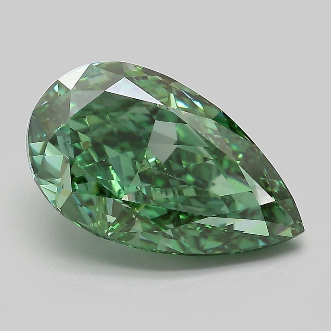 Loose Diamond - PEAR 5.11ct Fancy Vivid Green VVS2 (1 of 1)