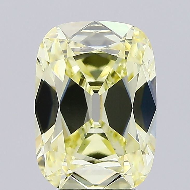 Loose Diamond - CUSHION 3.15ct Fancy Light Yellow VS1: Loose Diamond - CUSHION 3.15ct Fancy Light Yellow VS1 Source: This is a real non-mined Diamond that has been grown in a lab Shape: CUSHION Carats: 3.15 Color: Fancy Light Yellow Certification: IGI Vid
