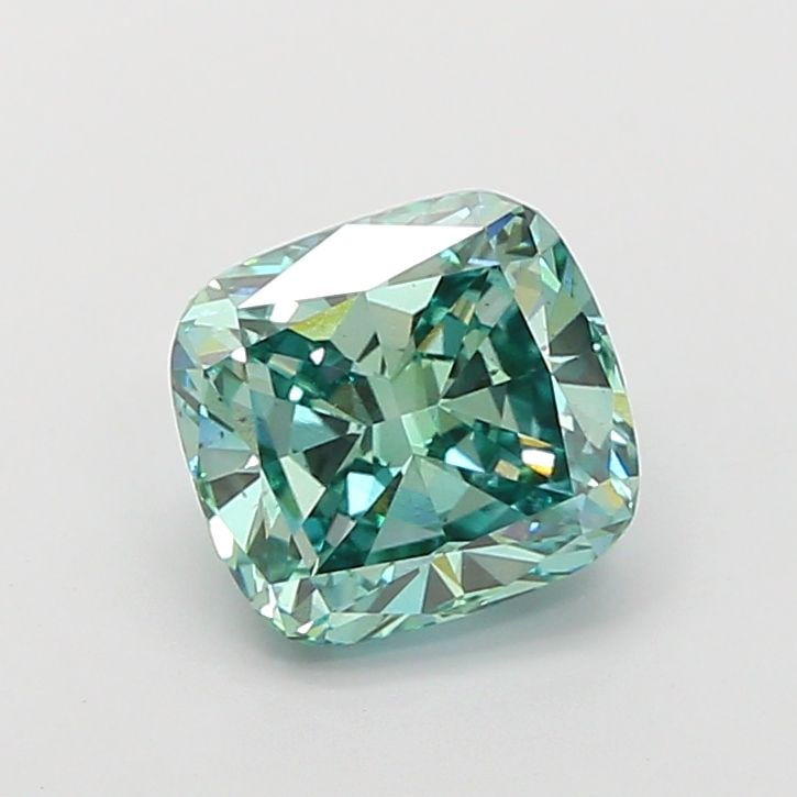 Loose Diamond - CUSHION MODIFIED 3.01ct Fancy Vivid Green VS2: Loose Diamond - CUSHION MODIFIED 3.01ct Fancy Vivid Green VS2 Source: This is a real non-mined Diamond that has been grown in a lab Shape: CUSHION MODIFIED Carats: 3.01 Color: Fancy Vivid Green Certif