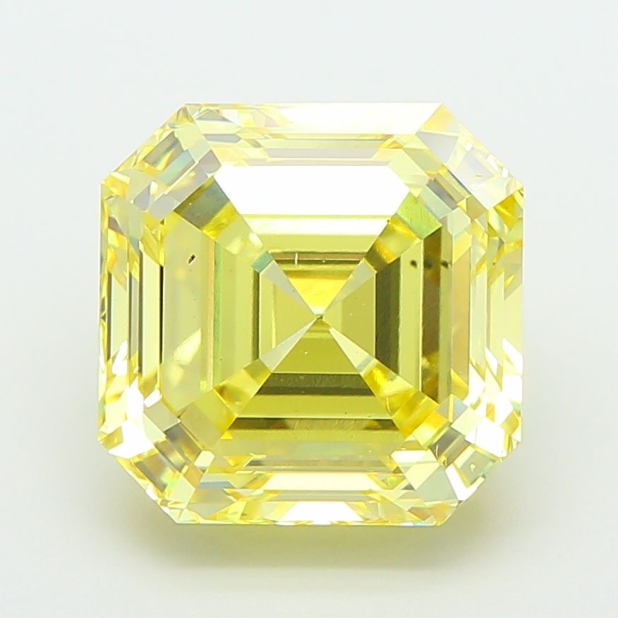 Loose Diamond - ASSCHER 6.01ct Fancy Intense Yellow VS2: Loose Diamond - ASSCHER 6.01ct Fancy Intense Yellow VS2 Source: This is a real non-mined Diamond that has been grown in a lab Shape: ASSCHER Carats: 6.01 Color: Fancy Intense Yellow Certification: IGI