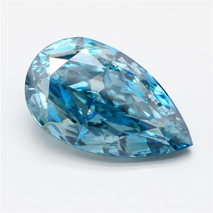 Loose Diamond - PEAR 30.22ct Fancy Vivid Blue VS2 (1 of 1)