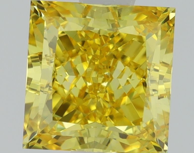 Loose Diamond - PRINCESS 1.01ct Fancy Vivid Yellow VS1: Loose Diamond - PRINCESS 1.01ct Fancy Vivid Yellow VS1 Source: This is a real non-mined Diamond that has been grown in a lab Shape: PRINCESS Carats: 1.01 Color: Fancy Vivid Yellow Certification: IGI V