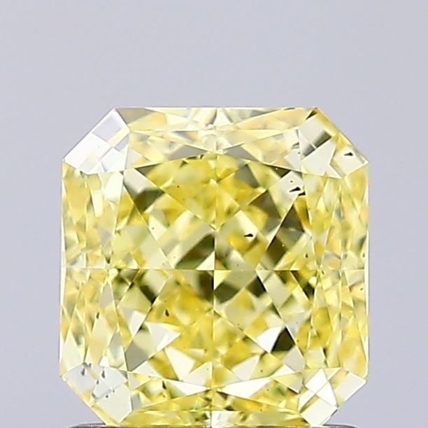 Loose Diamond - SQUARE RADIANT 1.03ct Fancy Intense Yellow VS2: Loose Diamond - SQUARE RADIANT 1.03ct Fancy Intense Yellow VS2 Source: This is a real non-mined Diamond that has been grown in a lab Shape: SQUARE RADIANT Carats: 1.03 Color: Fancy Intense Yellow Cert