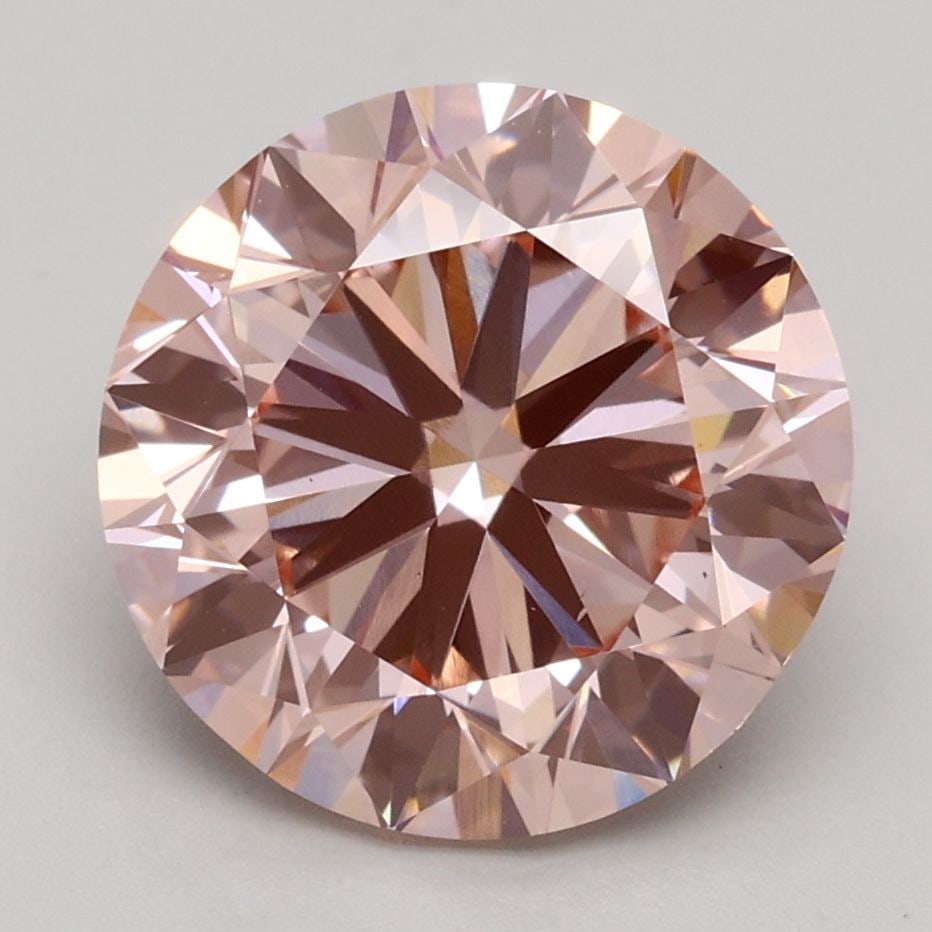 Loose Diamond - ROUND 3.0ct Fancy Intense Pink VS2: Loose Diamond - ROUND 3.0ct Fancy Intense Pink VS2 Source: This is a real non-mined Diamond that has been grown in a lab Shape: ROUND Carats: 3.0 Color: Fancy Intense Pink Certification: IGI Video:
