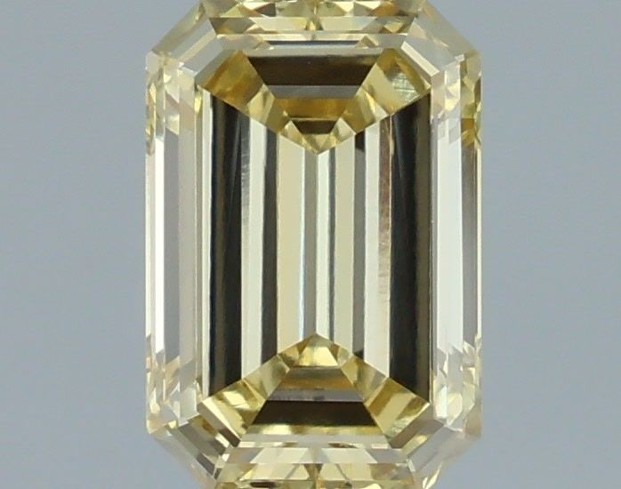 Loose Diamond - EMERALD 1.14ct Fancy Yellow VVS2: Loose Diamond - EMERALD 1.14ct Fancy Yellow VVS2 Source: This is a real non-mined Diamond that has been grown in a lab Shape: EMERALD Carats: 1.14 Color: Fancy Yellow Certification: IGI Video: