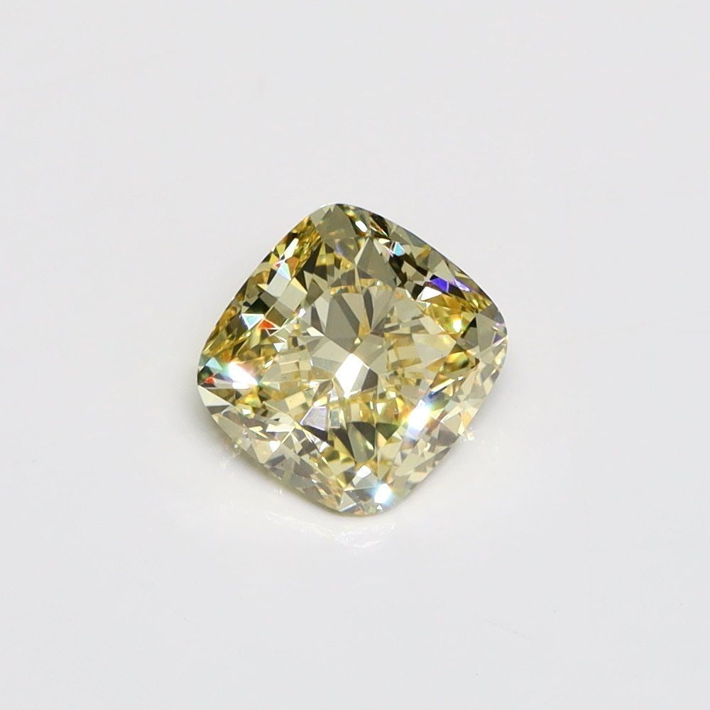 Loose Diamond - CUSHION MODIFIED 1.17ct Fancy Intense Yellow VS1: Loose Diamond - CUSHION MODIFIED 1.17ct Fancy Intense Yellow VS1 Source: This is a real non-mined Diamond that has been grown in a lab Shape: CUSHION MODIFIED Carats: 1.17 Color: Fancy Intense Yellow 