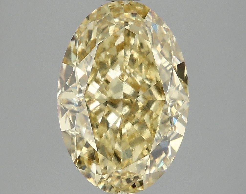 Loose Diamond - OVAL 4.08ct Fancy Intense Yellow VS1: Loose Diamond - OVAL 4.08ct Fancy Intense Yellow VS1 Source: This is a real non-mined Diamond that has been grown in a lab Shape: OVAL Carats: 4.08 Color: Fancy Intense Yellow Certification: IGI Video