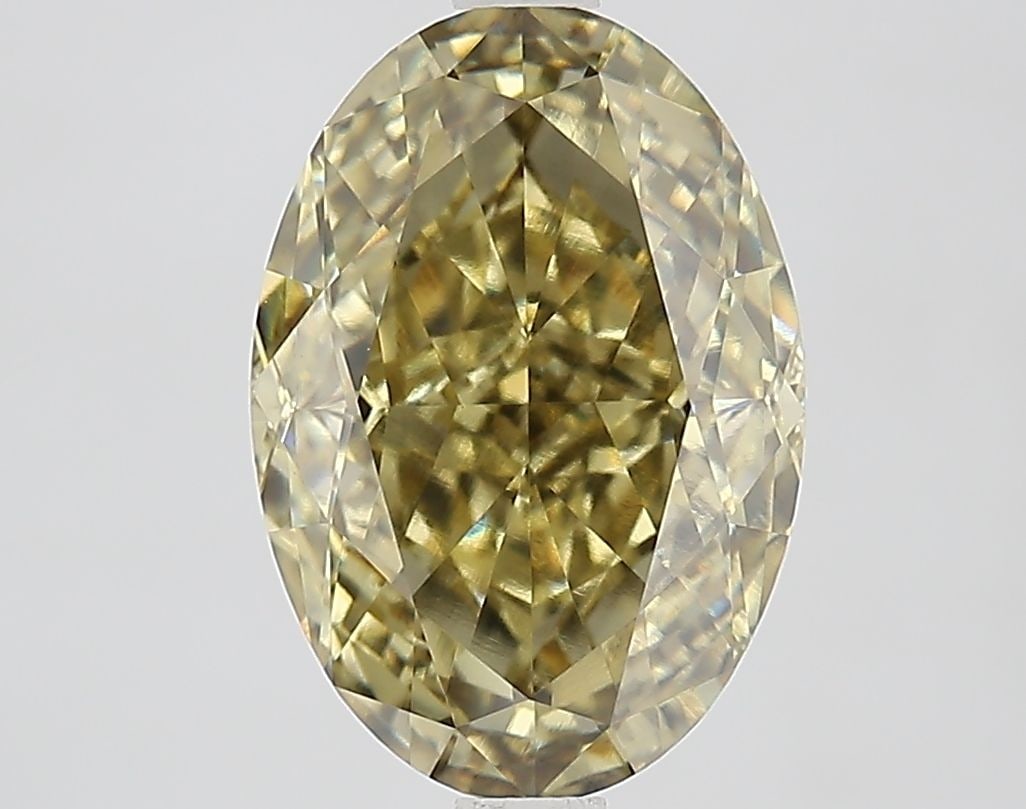 Loose Diamond - OVAL 4.1ct Fancy Intense Gray Yellow VVS2: Loose Diamond - OVAL 4.1ct Fancy Intense Gray Yellow VVS2 Source: This is a real non-mined Diamond that has been grown in a lab Shape: OVAL Carats: 4.1 Color: Fancy Intense Gray Yellow Certification: 
