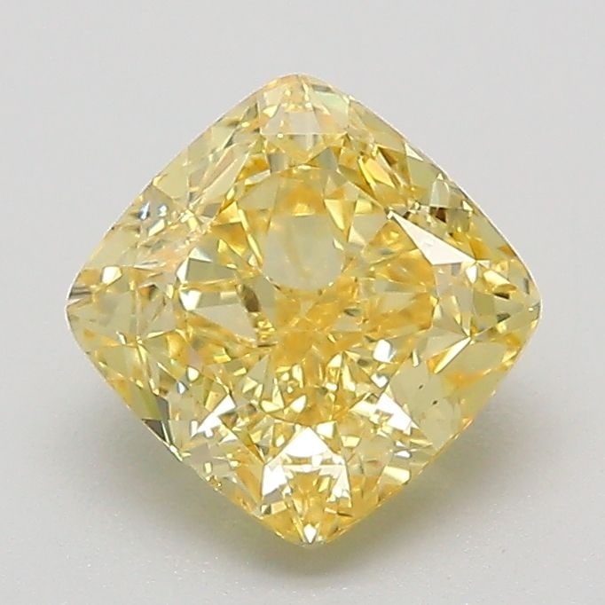 Loose Diamond - CUSHION MODIFIED 1.5ct Fancy Intense Yellow VS2: Loose Diamond - CUSHION MODIFIED 1.5ct Fancy Intense Yellow VS2 Source: This is a real non-mined Diamond that has been grown in a lab Shape: CUSHION MODIFIED Carats: 1.5 Color: Fancy Intense Yellow Ce