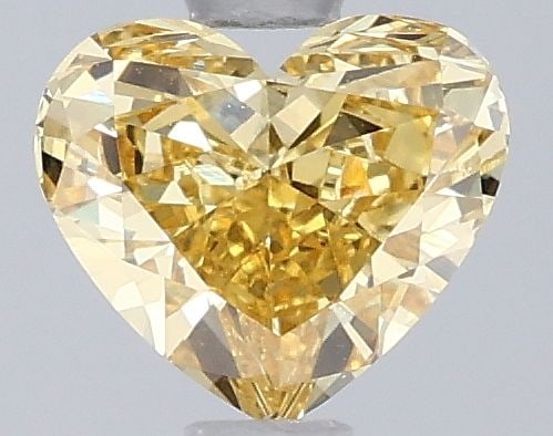 Loose Diamond - HEART 0.81ct Fancy Intense Yellow VVS2: Loose Diamond - HEART 0.81ct Fancy Intense Yellow VVS2 Source: This is a real non-mined Diamond that has been grown in a lab Shape: HEART Carats: 0.81 Color: Fancy Intense Yellow Certification: IGI Vi