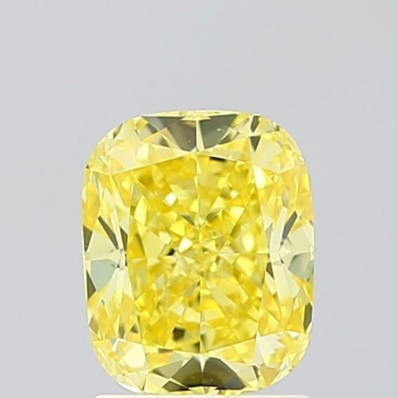 Loose Diamond - CUSHION MODIFIED 1.5ct Fancy Vivid Yellow VS1: Loose Diamond - CUSHION MODIFIED 1.5ct Fancy Vivid Yellow VS1 Source: This is a real non-mined Diamond that has been grown in a lab Shape: CUSHION MODIFIED Carats: 1.5 Color: Fancy Vivid Yellow Certif