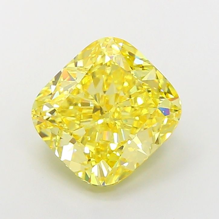 Loose Diamond - CUSHION MODIFIED 7.03ct Fancy Intense Yellow VS1: Loose Diamond - CUSHION MODIFIED 7.03ct Fancy Intense Yellow VS1 Source: This is a real non-mined Diamond that has been grown in a lab Shape: CUSHION MODIFIED Carats: 7.03 Color: Fancy Intense Yellow 