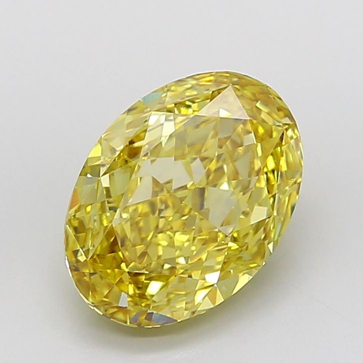 Loose Diamond - OVAL 4.16ct Fancy Intense Yellow VVS2: Loose Diamond - OVAL 4.16ct Fancy Intense Yellow VVS2 Source: This is a real non-mined Diamond that has been grown in a lab Shape: OVAL Carats: 4.16 Color: Fancy Intense Yellow Certification: IGI Vide
