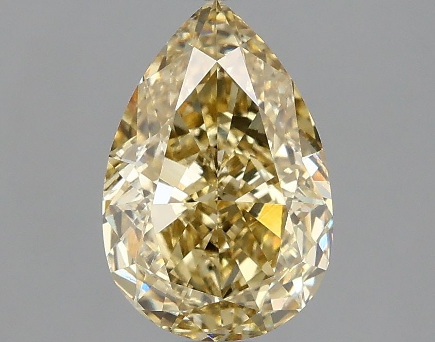 Loose Diamond - PEAR 2.1ct Fancy Yellow VS1: Loose Diamond - PEAR 2.1ct Fancy Yellow VS1 Source: This is a real non-mined Diamond that has been grown in a lab Shape: PEAR Carats: 2.1 Color: Fancy Yellow Certification: IGI Video: