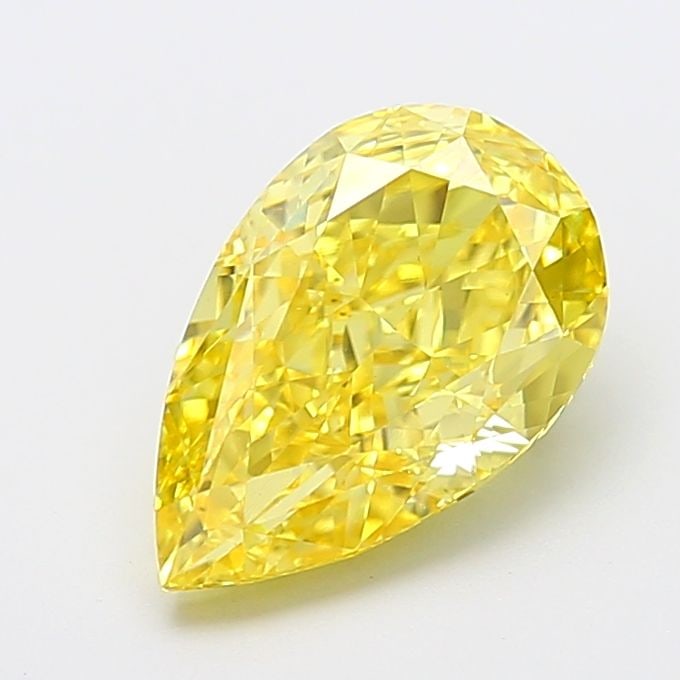 Loose Diamond - PEAR 3.52ct Fancy Intense Yellow VVS2: Loose Diamond - PEAR 3.52ct Fancy Intense Yellow VVS2 Source: This is a real non-mined Diamond that has been grown in a lab Shape: PEAR Carats: 3.52 Color: Fancy Intense Yellow Certification: IGI Vide
