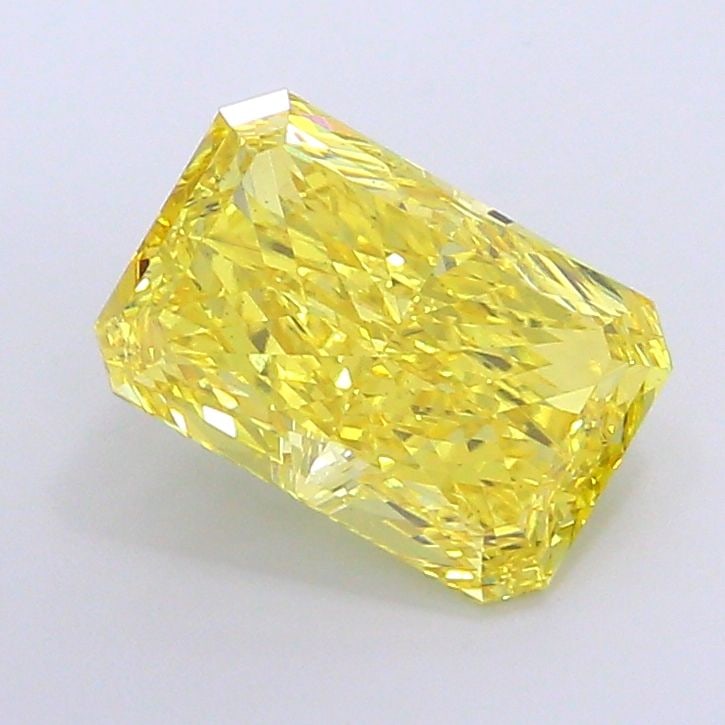 Loose Diamond - RADIANT 4.62ct Fancy Vivid Yellow VS2: Loose Diamond - RADIANT 4.62ct Fancy Vivid Yellow VS2 Source: This is a real non-mined Diamond that has been grown in a lab Shape: RADIANT Carats: 4.62 Color: Fancy Vivid Yellow Certification: IGI Vid