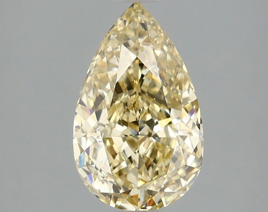 Loose Diamond - PEAR 2.04ct Fancy Intense Yellow VS1: Loose Diamond - PEAR 2.04ct Fancy Intense Yellow VS1 Source: This is a real non-mined Diamond that has been grown in a lab Shape: PEAR Carats: 2.04 Color: Fancy Intense Yellow Certification: IGI Video