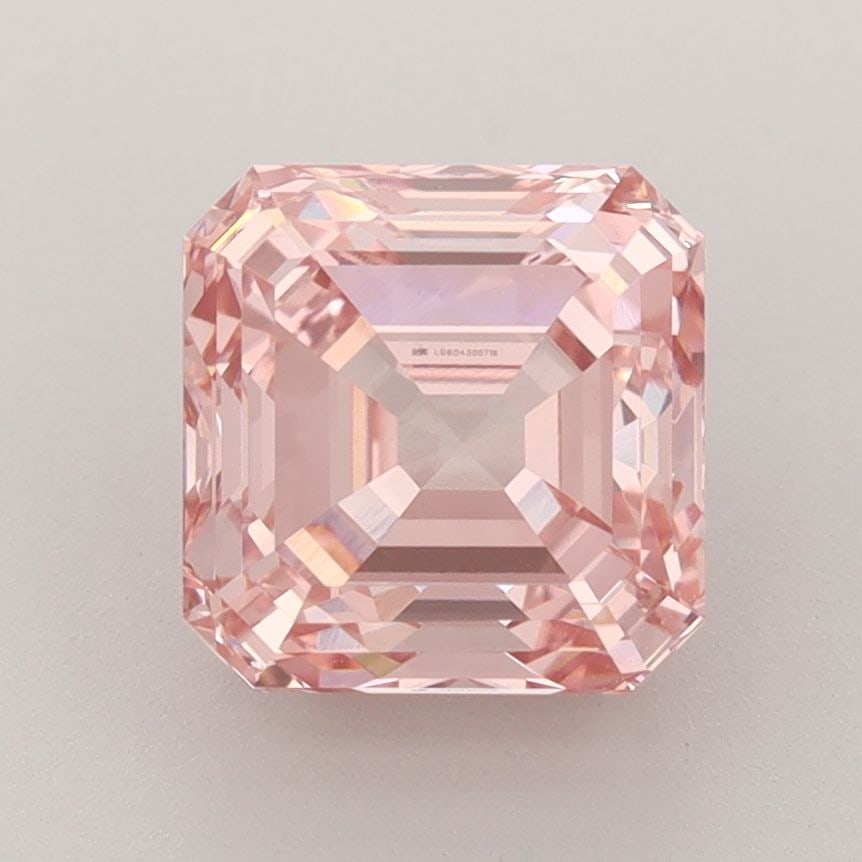 Loose Diamond - SQUARE EMERALD 2.84ct Fancy Intense Pink VVS2: Loose Diamond - SQUARE EMERALD 2.84ct Fancy Intense Pink VVS2 Source: This is a real non-mined Diamond that has been grown in a lab Shape: SQUARE EMERALD Carats: 2.84 Color: Fancy Intense Pink Certifi