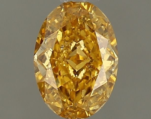 Loose Diamond - OVAL 0.43ct Fancy Intense Yellow Orange SI2: Loose Diamond - OVAL 0.43ct Fancy Intense Yellow Orange SI2 Source: Natural Shape: OVAL Carats: 0.43 Color: Fancy Intense Yellow Orange Certification: GIA Video: