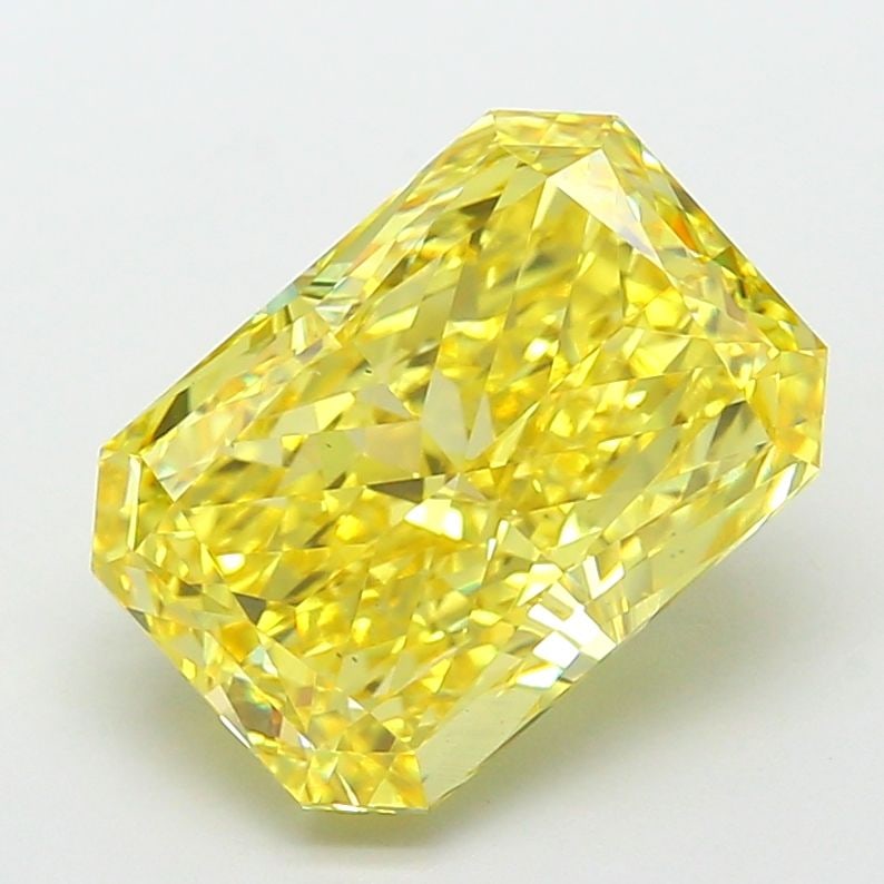 Loose Diamond - RADIANT 5.05ct Fancy Vivid Yellow VS2: Loose Diamond - RADIANT 5.05ct Fancy Vivid Yellow VS2 Source: This is a real non-mined Diamond that has been grown in a lab Shape: RADIANT Carats: 5.05 Color: Fancy Vivid Yellow Certification: IGI Vid