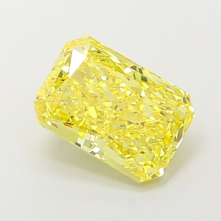 Loose Diamond - RADIANT 4.58ct Fancy Vivid Yellow VS1: Loose Diamond - RADIANT 4.58ct Fancy Vivid Yellow VS1 Source: This is a real non-mined Diamond that has been grown in a lab Shape: RADIANT Carats: 4.58 Color: Fancy Vivid Yellow Certification: IGI Vid