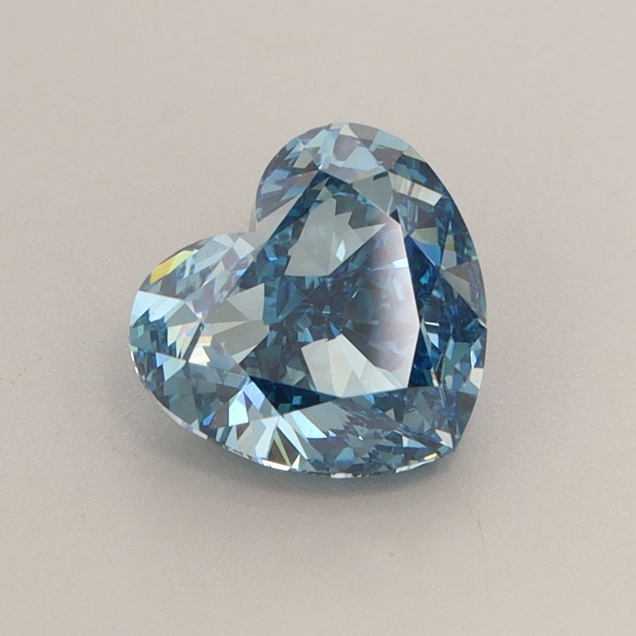 Loose Diamond - HEART 1.58ct Fancy Vivid Blue VVS2: Loose Diamond - HEART 1.58ct Fancy Vivid Blue VVS2 Source: This is a real non-mined Diamond that has been grown in a lab Shape: HEART Carats: 1.58 Color: Fancy Vivid Blue Certification: IGI Video: