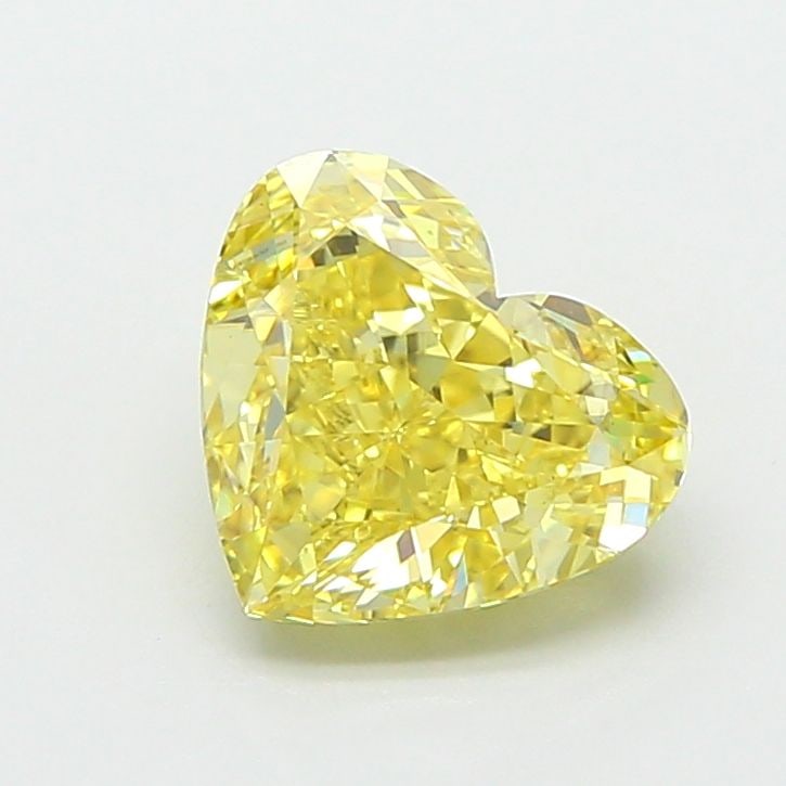 Loose Diamond - HEART 1.81ct Fancy Intense Yellow VS1: Loose Diamond - HEART 1.81ct Fancy Intense Yellow VS1 Source: This is a real non-mined Diamond that has been grown in a lab Shape: HEART Carats: 1.81 Color: Fancy Intense Yellow Certification: IGI Vid