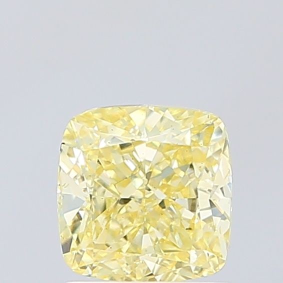 Loose Diamond - CUSHION BRILLIANT 1.5ct Fancy Intense Yellow SI1: Loose Diamond - CUSHION BRILLIANT 1.5ct Fancy Intense Yellow SI1 Source: This is a real non-mined Diamond that has been grown in a lab Shape: CUSHION BRILLIANT Carats: 1.5 Color: Fancy Intense Yellow 