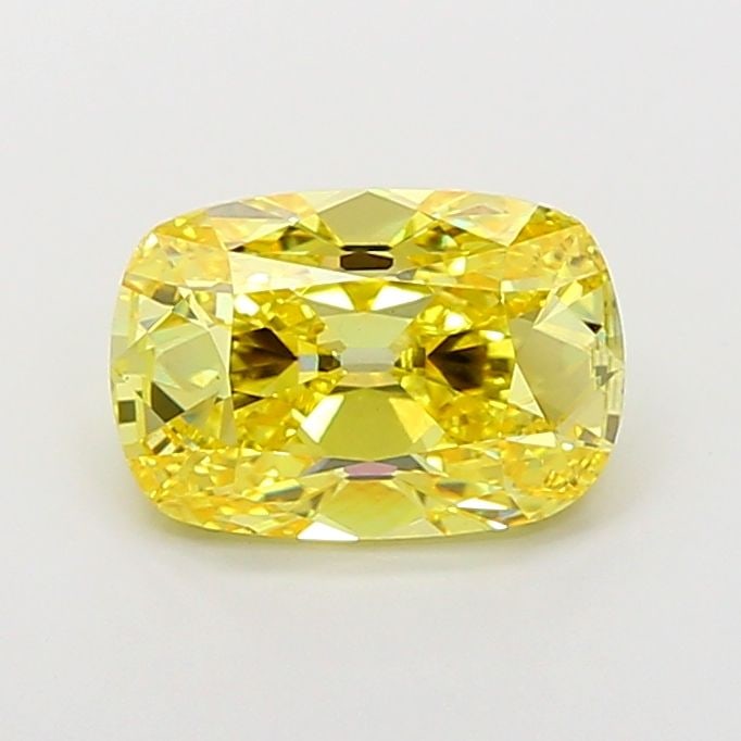 Loose Diamond - CUSHION BRILLIANT 4.5ct Fancy Vivid Yellow VS1: Loose Diamond - CUSHION BRILLIANT 4.5ct Fancy Vivid Yellow VS1 Source: This is a real non-mined Diamond that has been grown in a lab Shape: CUSHION BRILLIANT Carats: 4.5 Color: Fancy Vivid Yellow Cert