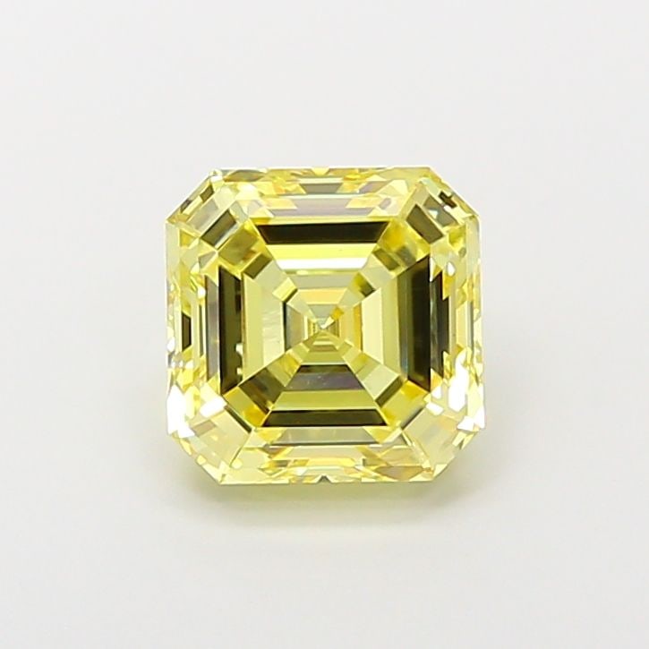 Loose Diamond - ASSCHER 2.78ct Fancy Intense Yellow VS1: Loose Diamond - ASSCHER 2.78ct Fancy Intense Yellow VS1 Source: This is a real non-mined Diamond that has been grown in a lab Shape: ASSCHER Carats: 2.78 Color: Fancy Intense Yellow Certification: IGI