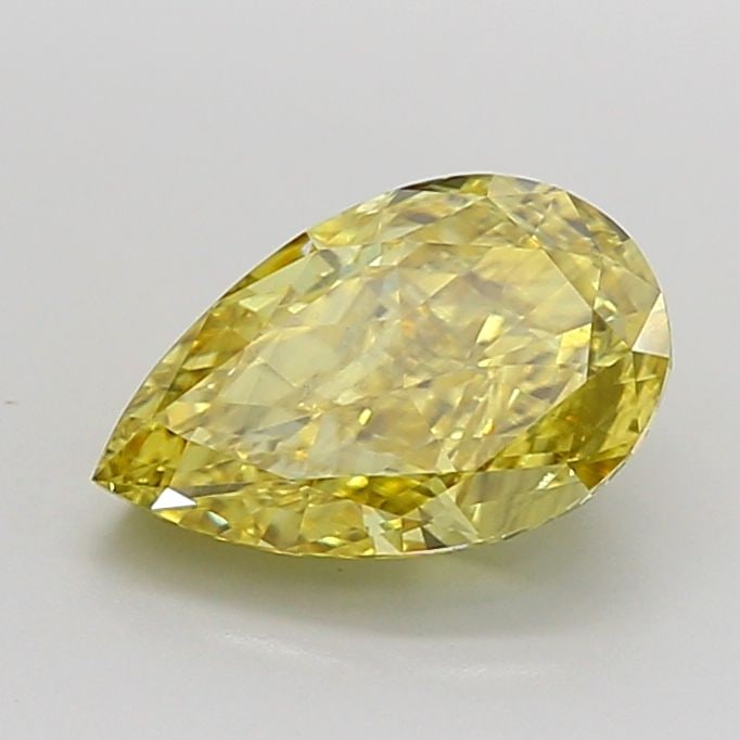 Loose Diamond - PEAR 1.51ct Fancy Intense Yellow VS2: Loose Diamond - PEAR 1.51ct Fancy Intense Yellow VS2 Source: This is a real non-mined Diamond that has been grown in a lab Shape: PEAR Carats: 1.51 Color: Fancy Intense Yellow Certification: IGI Video
