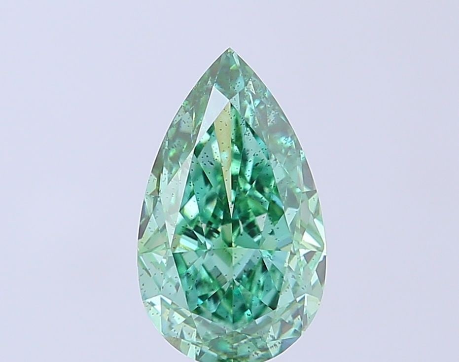 Loose Diamond - PEAR 2.53ct Fancy Vivid Green SI2: Loose Diamond - PEAR 2.53ct Fancy Vivid Green SI2 Source: This is a real non-mined Diamond that has been grown in a lab Shape: PEAR Carats: 2.53 Color: Fancy Vivid Green Certification: IGI Video: