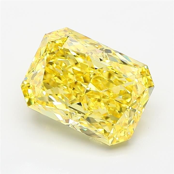 Loose Diamond - RADIANT 5.05ct Fancy Vivid Yellow VS2: Loose Diamond - RADIANT 5.05ct Fancy Vivid Yellow VS2 Source: This is a real non-mined Diamond that has been grown in a lab Shape: RADIANT Carats: 5.05 Color: Fancy Vivid Yellow Certification: IGI
