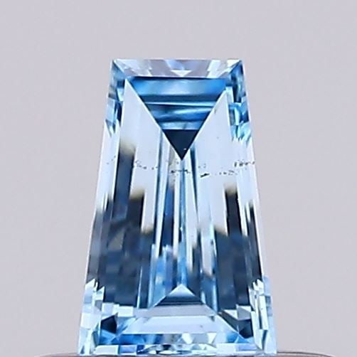 Loose Diamond - TAPERED BAGUETTE 0.23ct Fancy Vivid Blue VS2: Loose Diamond - TAPERED BAGUETTE 0.23ct Fancy Vivid Blue VS2 Source: This is a real non-mined Diamond that has been grown in a lab Shape: TAPERED BAGUETTE Carats: 0.23 Color: Fancy Vivid Blue