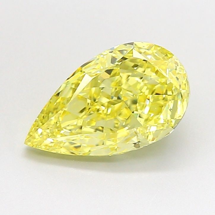 Loose Diamond - PEAR 2.15ct Fancy Intense Yellow VS1: Loose Diamond - PEAR 2.15ct Fancy Intense Yellow VS1 Source: This is a real non-mined Diamond that has been grown in a lab Shape: PEAR Carats: 2.15 Color: Fancy Intense Yellow Certification: IGI