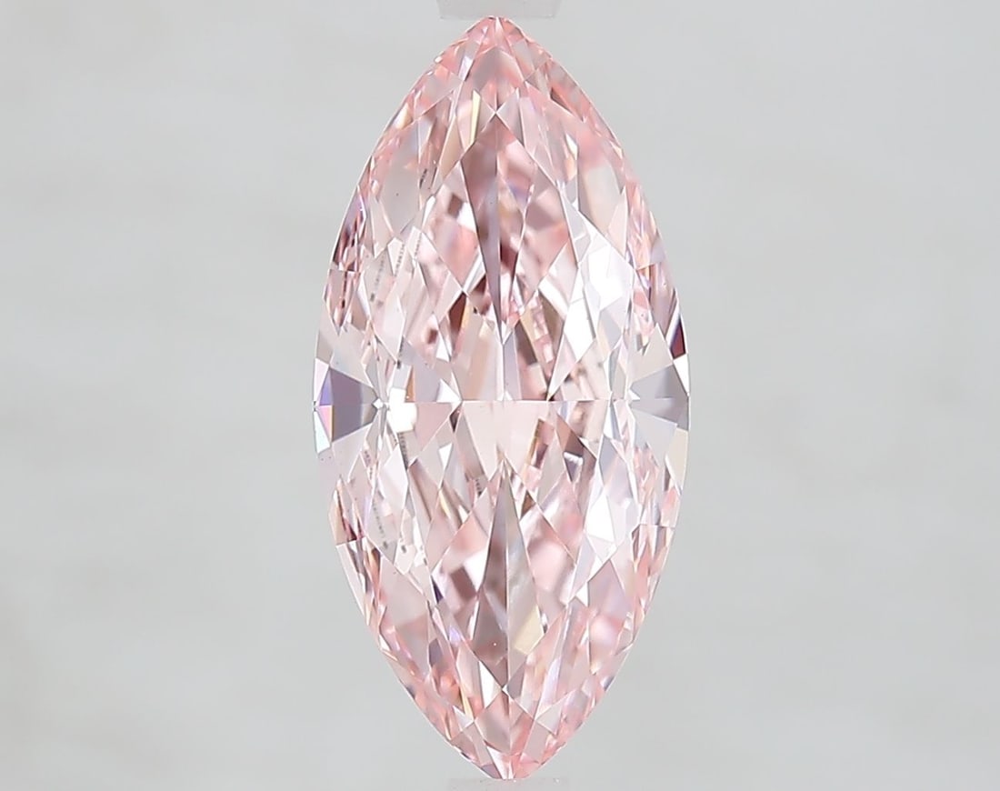 Loose Diamond - MARQUISE 2.87ct Fancy Vivid Pink VVS2: Loose Diamond - MARQUISE 2.87ct Fancy Vivid Pink VVS2 Source: This is a real non-mined Diamond that has been grown in a lab Shape: MARQUISE Carats: 2.87 Color: Fancy Vivid Pink Certification: IGI