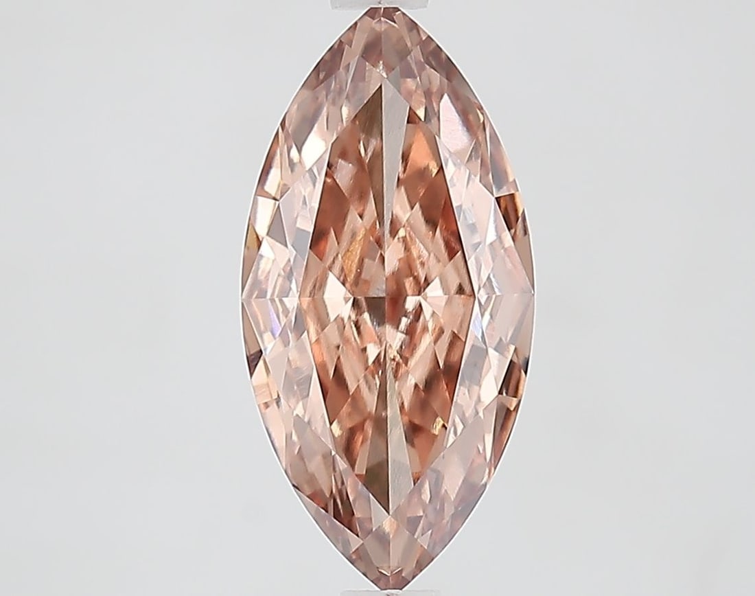 Loose Diamond - MARQUISE 2.55ct Fancy Light Brown VVS2: Loose Diamond - MARQUISE 2.55ct Fancy Light Brown VVS2 Source: This is a real non-mined Diamond that has been grown in a lab Shape: MARQUISE Carats: 2.55 Color: Fancy Light Brown Certification: IGI