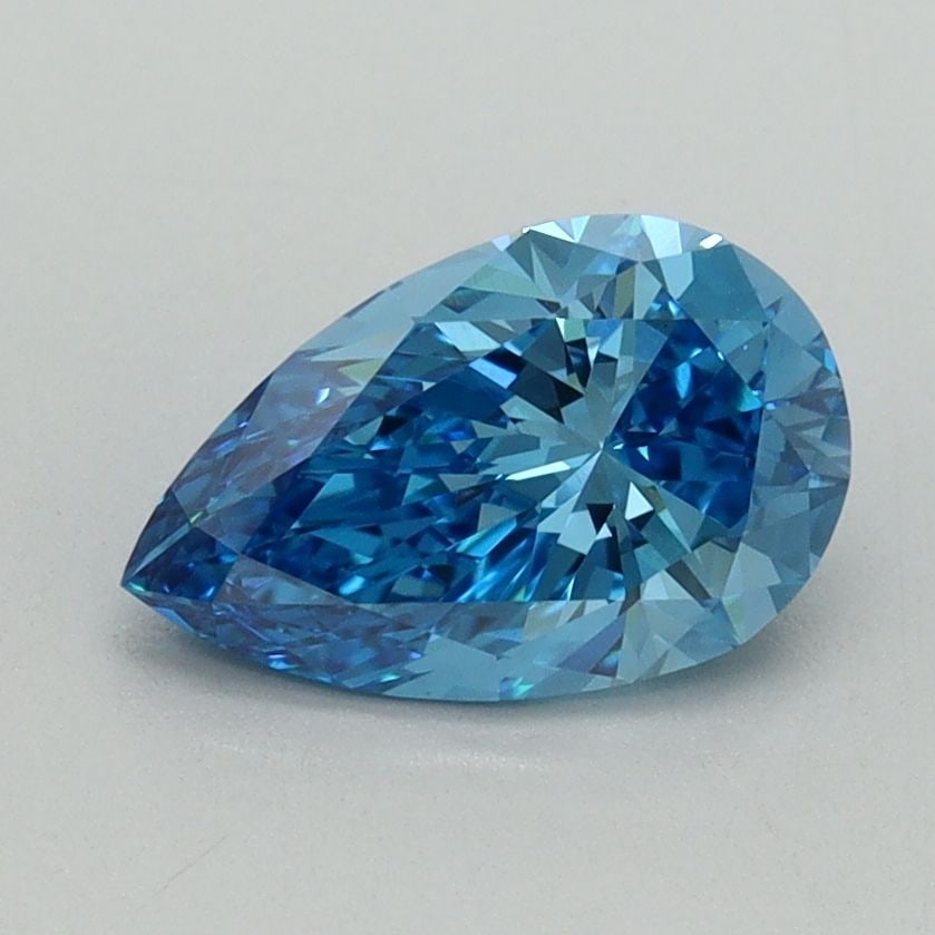 Loose Diamond - PEAR 1.08ct Fancy Vivid Blue VS1: Loose Diamond - PEAR 1.08ct Fancy Vivid Blue VS1 Source: This is a real non-mined Diamond that has been grown in a lab Shape: PEAR Carats: 1.08 Color: Fancy Vivid Blue Certification: IGI Video: Video