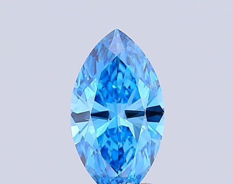 Loose Diamond - MARQUISE 2.15ct Fancy Vivid Blue VVS2: Loose Diamond - MARQUISE 2.15ct Fancy Vivid Blue VVS2 Source: This is a real non-mined Diamond that has been grown in a lab Shape: MARQUISE Carats: 2.15 Color: Fancy Vivid Blue Certification: IGI