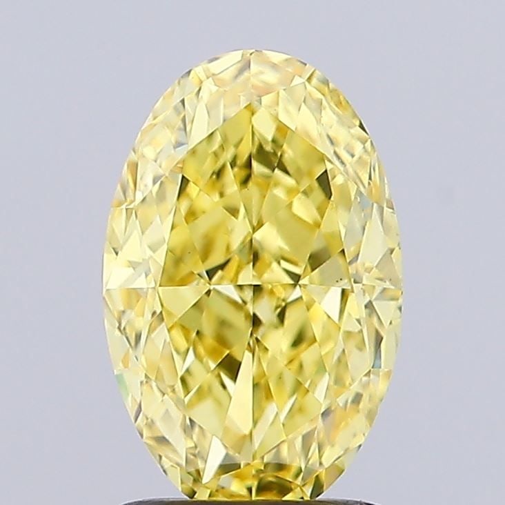 Loose Diamond - OVAL 1.51ct Fancy Intense Yellow VS1: Loose Diamond - OVAL 1.51ct Fancy Intense Yellow VS1 Source: This is a real non-mined Diamond that has been grown in a lab Shape: OVAL Carats: 1.51 Color: Fancy Intense Yellow Certification: IGI