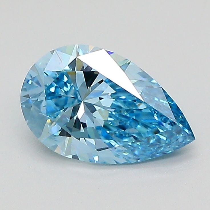 Loose Diamond - PEAR 1.08ct Fancy Vivid Blue VS1: Loose Diamond - PEAR 1.08ct Fancy Vivid Blue VS1 Source: This is a real non-mined Diamond that has been grown in a lab Shape: PEAR Carats: 1.08 Color: Fancy Vivid Blue Certification: IGI The Diamond