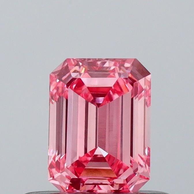 Loose Diamond - EMERALD 0.46ct Fancy Light Pinkish Pink VVS2: Loose Diamond - EMERALD 0.46ct Fancy Light Pinkish Pink VVS2 Source: This is a real non-mined Diamond that has been grown in a lab Shape: EMERALD Carats: 0.46 Color: Fancy Light Pinkish Pink